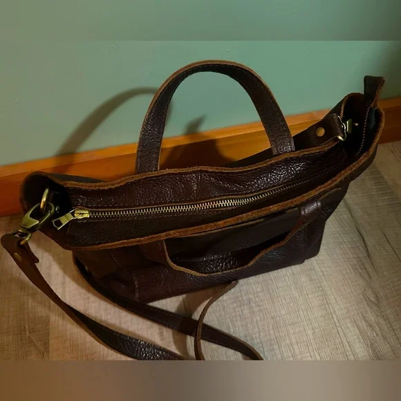 Portland Leather Goods Medium Crossbody Tote - Picture 10 of 12